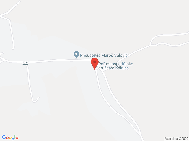 Google map: Kálnica 188
